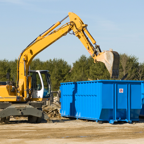 what size residential dumpster rentals are available in King William Virginia